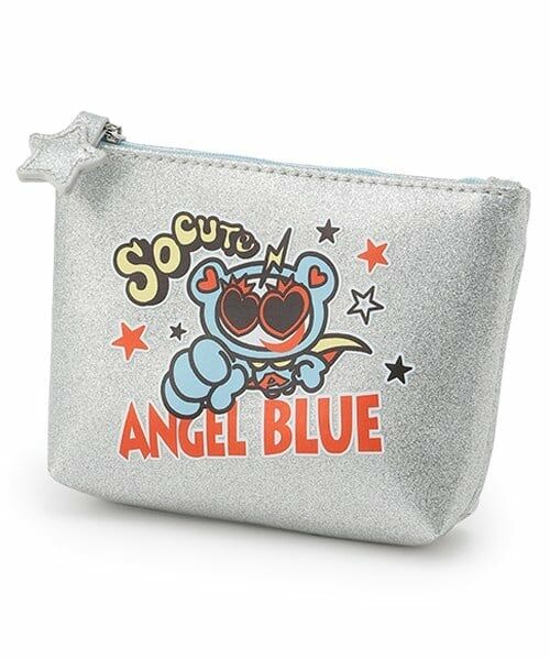 pom ponette junior / ポンポネット ジュニア ポーチ | ナカムラくん キラキラポーチ（シルバー）