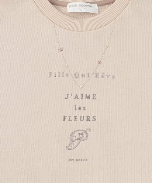 pom ponette junior / ポンポネット ジュニア Tシャツ | ネックレスロゴトップス | 詳細3