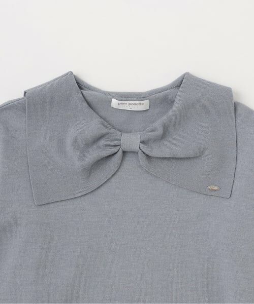pom ponette junior / ポンポネット ジュニア ニット・セーター | リボン衿ニット | 詳細2