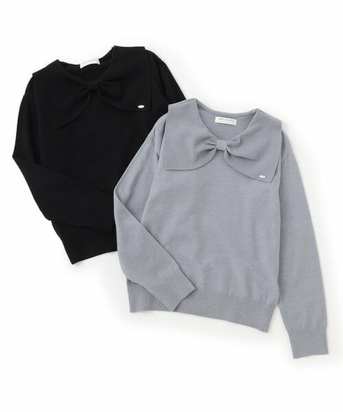 pom ponette junior / ポンポネット ジュニア ニット・セーター | リボン衿ニット | 詳細5