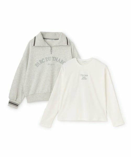 pom ponette junior / ポンポネット ジュニア スウェット | ハーフZIP+ロンTセット | 詳細2