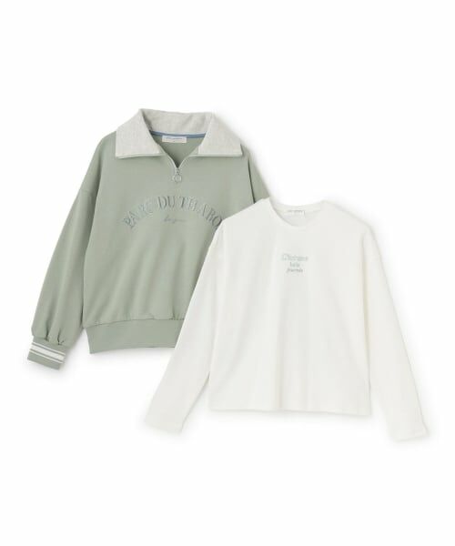 pom ponette junior / ポンポネット ジュニア スウェット | ハーフZIP+ロンTセット | 詳細3