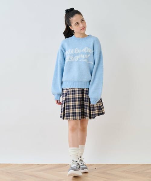 pom ponette junior / ポンポネット ジュニア ミニ・ひざ丈スカート | 【130cmあり】チェックボックスタックスカート×インパンセット | 詳細16