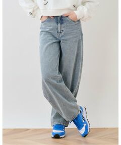 pom ponette junior / ポンポネット ジュニア その他パンツ | ベルトつきバレルシルエットパンツ