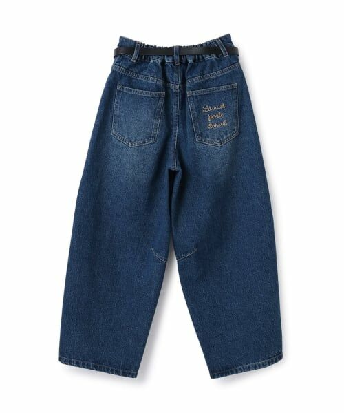 pom ponette junior / ポンポネット ジュニア その他パンツ | ベルトつきバレルシルエットパンツ | 詳細1