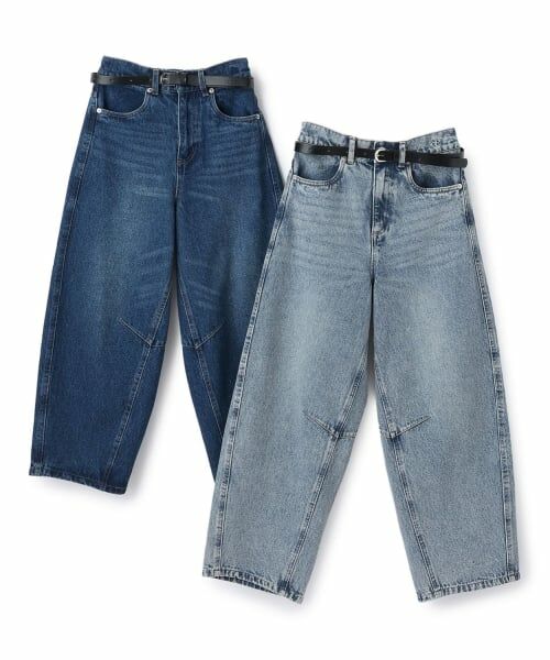 pom ponette junior / ポンポネット ジュニア その他パンツ | ベルトつきバレルシルエットパンツ | 詳細10