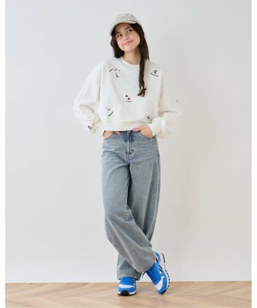 pom ponette junior / ポンポネット ジュニア その他パンツ | ベルトつきバレルシルエットパンツ | 詳細17