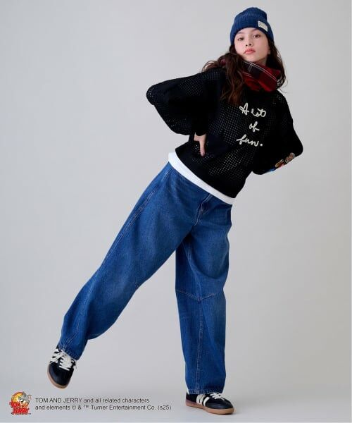 pom ponette junior / ポンポネット ジュニア その他パンツ | ベルトつきバレルシルエットパンツ | 詳細22