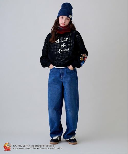 pom ponette junior / ポンポネット ジュニア その他パンツ | ベルトつきバレルシルエットパンツ | 詳細23