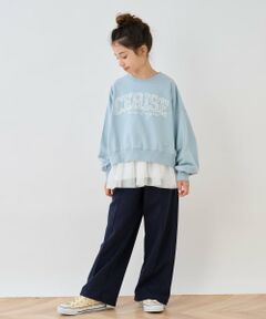 pom ponette junior / ポンポネット ジュニア その他パンツ | 【130cmあり】サスつきワイドパンツ