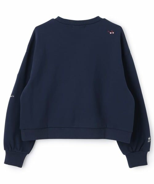 pom ponette junior / ポンポネット ジュニア スウェット | 【130cmあり】パリ柄刺しゅうプルオーバー | 詳細1