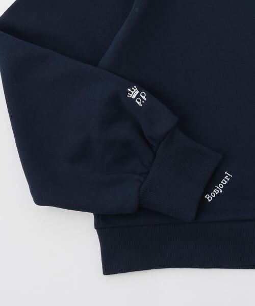 pom ponette junior / ポンポネット ジュニア スウェット | 【130cmあり】パリ柄刺しゅうプルオーバー | 詳細4