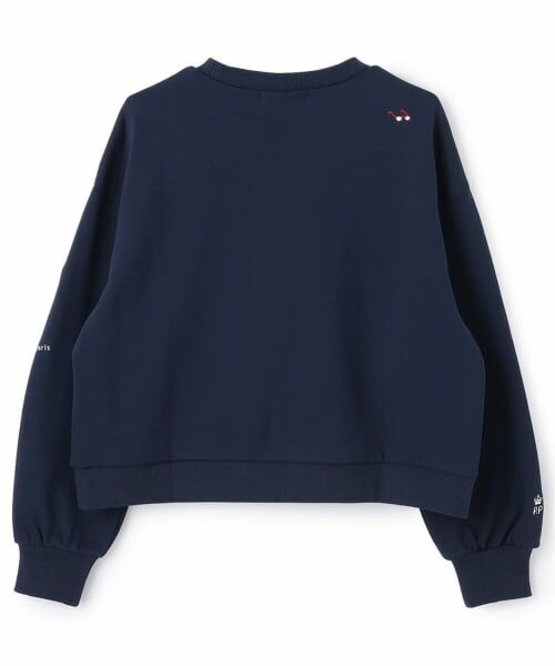 pom ponette junior / ポンポネット ジュニア スウェット | 【130cmあり】パリ柄刺しゅうプルオーバー | 詳細15