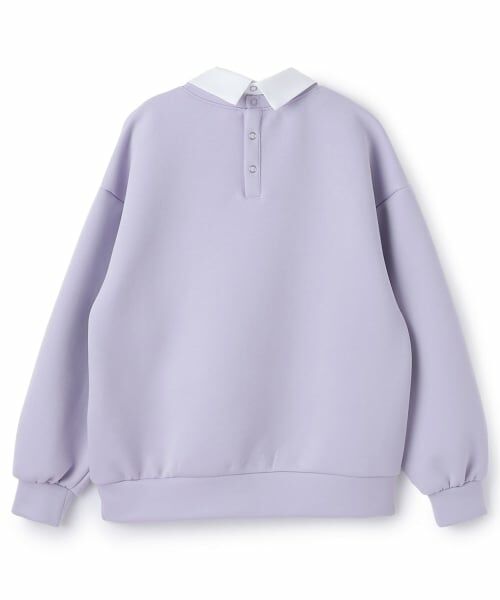 pom ponette junior / ポンポネット ジュニア スウェット | 衿つきエンブレム刺しゅうトップス | 詳細1