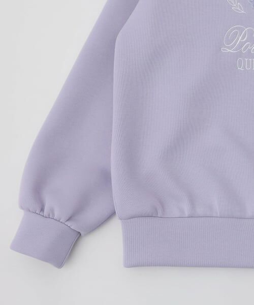 pom ponette junior / ポンポネット ジュニア スウェット | 衿つきエンブレム刺しゅうトップス | 詳細6