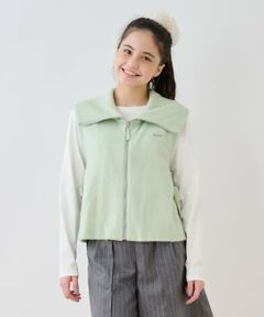pom ponette junior / ポンポネット ジュニア その他トップス | 【130cmあり】ZIPニットベスト×ロンTセット