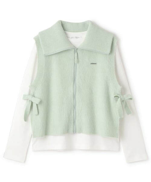 pom ponette junior / ポンポネット ジュニア その他トップス | 【130cmあり】ZIPニットベスト×ロンTセット | 詳細12