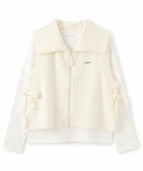 pom ponette junior / ポンポネット ジュニア その他トップス | 【130cmあり】ZIPニットベスト×ロンTセット | 詳細13