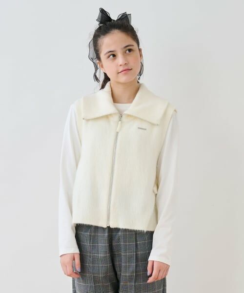 pom ponette junior / ポンポネット ジュニア その他トップス | 【130cmあり】ZIPニットベスト×ロンTセット | 詳細17