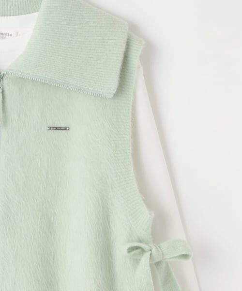 pom ponette junior / ポンポネット ジュニア その他トップス | 【130cmあり】ZIPニットベスト×ロンTセット | 詳細5