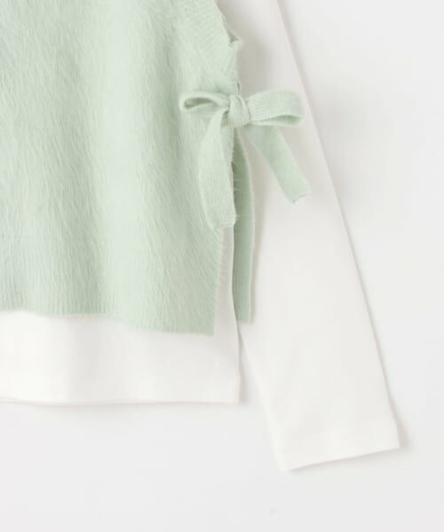 pom ponette junior / ポンポネット ジュニア その他トップス | 【130cmあり】ZIPニットベスト×ロンTセット | 詳細6
