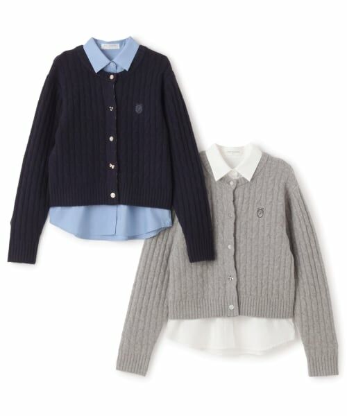 pom ponette junior / ポンポネット ジュニア ニット・セーター | 多釦カーデ＋シャツセット | 詳細10