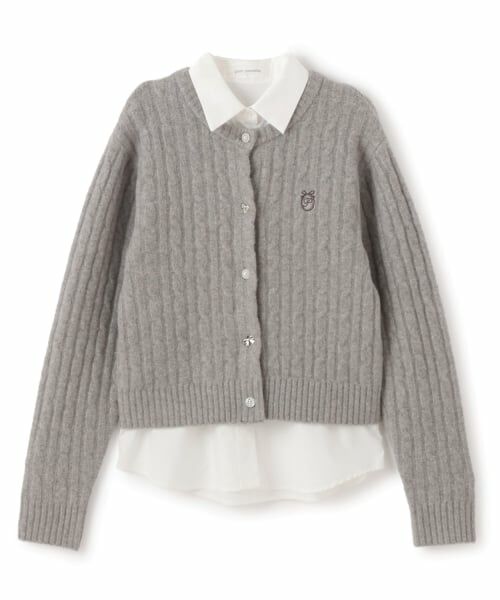 pom ponette junior / ポンポネット ジュニア ニット・セーター | 多釦カーデ＋シャツセット | 詳細12