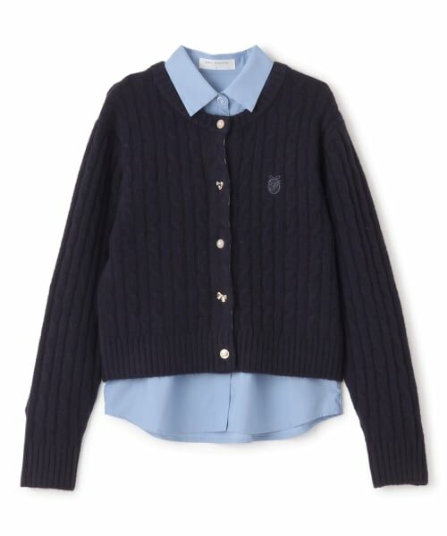 pom ponette junior / ポンポネット ジュニア ニット・セーター | 多釦カーデ＋シャツセット | 詳細13