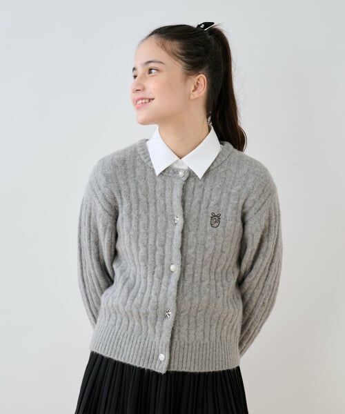 pom ponette junior / ポンポネット ジュニア ニット・セーター | 多釦カーデ＋シャツセット | 詳細14