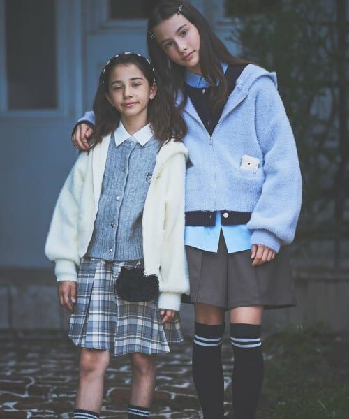 pom ponette junior / ポンポネット ジュニア ニット・セーター | 多釦カーデ＋シャツセット | 詳細21