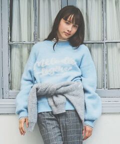pom ponette junior / ポンポネット ジュニア ニット・セーター | ロゴジャカードニットプルオーバー