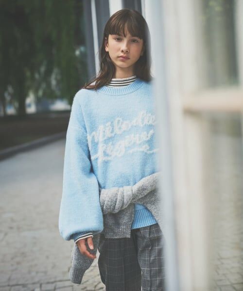 pom ponette junior / ポンポネット ジュニア ニット・セーター | ロゴジャカードニットプルオーバー | 詳細9