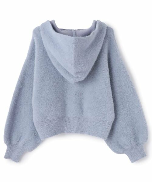 pom ponette junior / ポンポネット ジュニア パーカー | 【130cmあり】シャギーニットパーカ | 詳細1