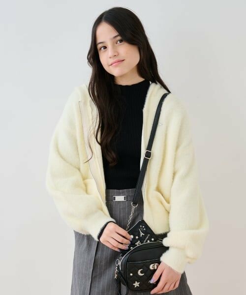 pom ponette junior / ポンポネット ジュニア パーカー | 【130cmあり】シャギーニットパーカ | 詳細10