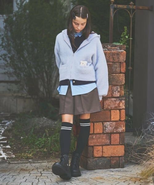 pom ponette junior / ポンポネット ジュニア パーカー | 【130cmあり】シャギーニットパーカ | 詳細14