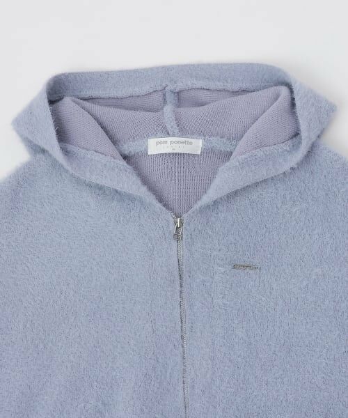 pom ponette junior / ポンポネット ジュニア パーカー | 【130cmあり】シャギーニットパーカ | 詳細2