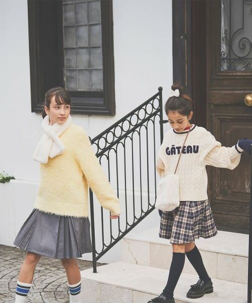 pom ponette junior / ポンポネット ジュニア ニット・セーター | ブークレーニット×チュニックトップス | 詳細16