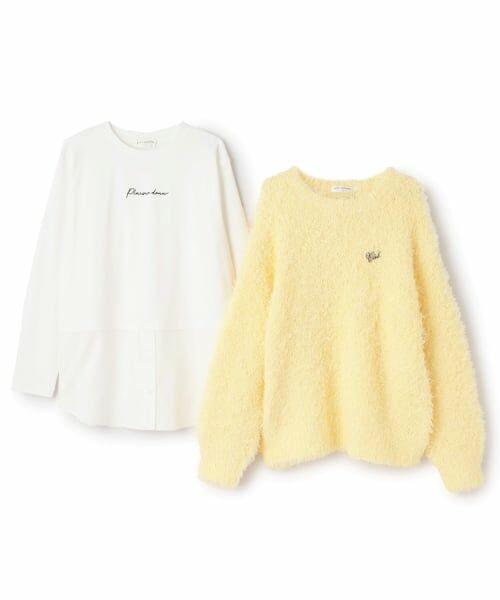 pom ponette junior / ポンポネット ジュニア ニット・セーター | ブークレーニット×チュニックトップス | 詳細2