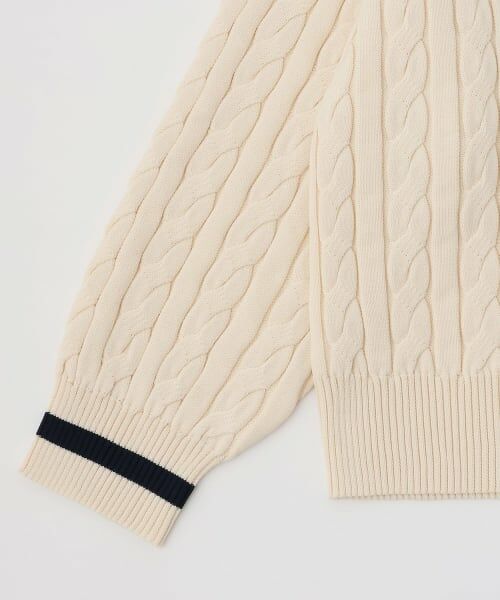pom ponette junior / ポンポネット ジュニア ニット・セーター | 【130cmあり】サガラロゴケーブルニット | 詳細4