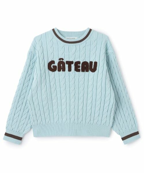 pom ponette junior / ポンポネット ジュニア ニット・セーター | 【130cmあり】サガラロゴケーブルニット | 詳細7