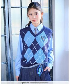pom ponette junior / ポンポネット ジュニア ニット・セーター | 【130cmあり】【Harry Potter】アーガイルニットベストセット