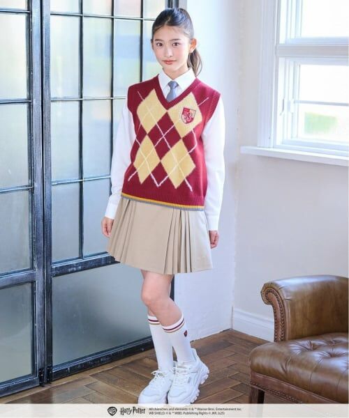 pom ponette junior / ポンポネット ジュニア ニット・セーター | 【130cmあり】【Harry Potter】アーガイルニットベストセット | 詳細21