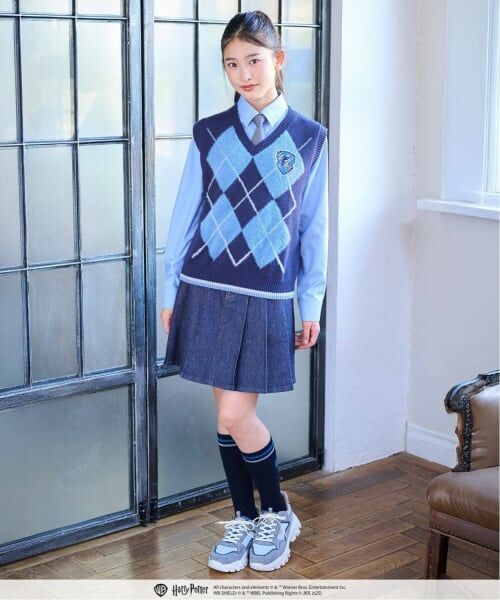 pom ponette junior / ポンポネット ジュニア ニット・セーター | 【130cmあり】【Harry Potter】アーガイルニットベストセット | 詳細24
