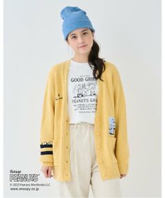 pom ponette junior / ポンポネット ジュニア カーディガン・ボレロ | 【130cmあり】【PEANUTS】レタードカーディガン×ロンTセット