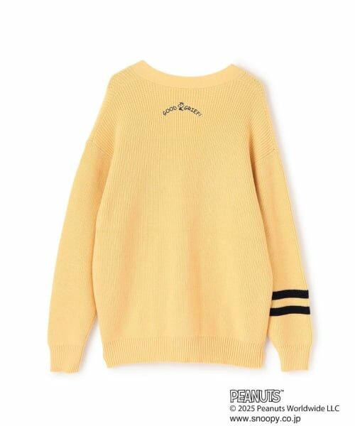 pom ponette junior / ポンポネット ジュニア カーディガン・ボレロ | 【130cmあり】【PEANUTS】レタードカーディガン×ロンTセット | 詳細1