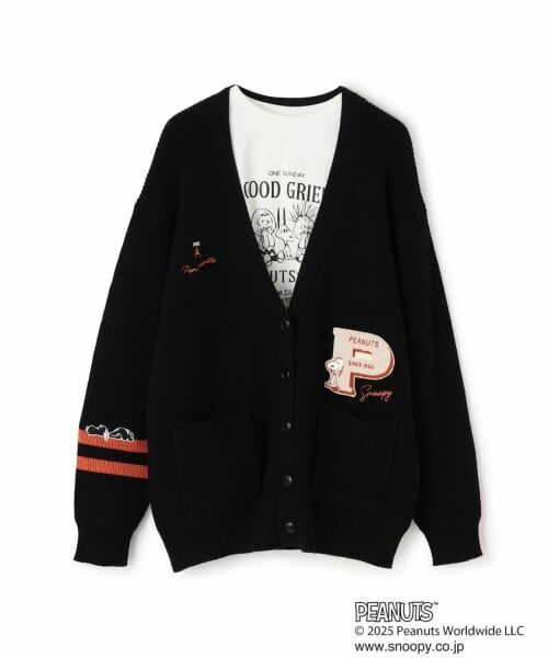 pom ponette junior / ポンポネット ジュニア カーディガン・ボレロ | 【130cmあり】【PEANUTS】レタードカーディガン×ロンTセット | 詳細18