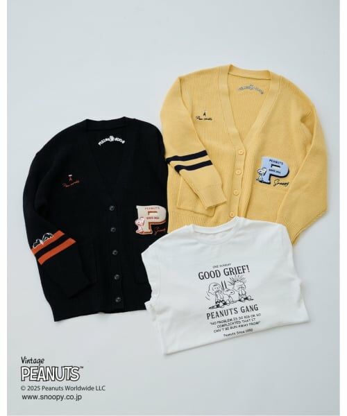 pom ponette junior / ポンポネット ジュニア カーディガン・ボレロ | 【130cmあり】【PEANUTS】レタードカーディガン×ロンTセット | 詳細19