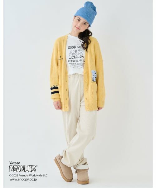 pom ponette junior / ポンポネット ジュニア カーディガン・ボレロ | 【130cmあり】【PEANUTS】レタードカーディガン×ロンTセット | 詳細21