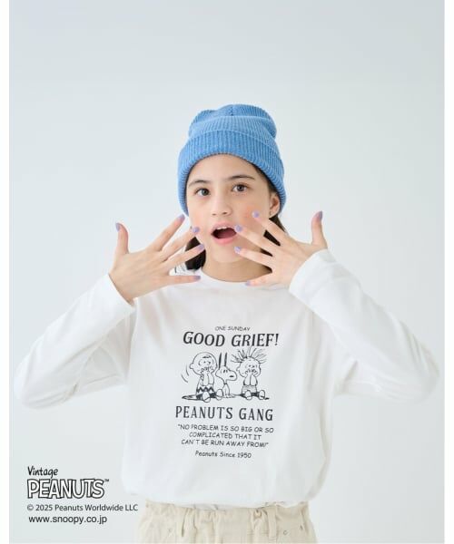 pom ponette junior / ポンポネット ジュニア カーディガン・ボレロ | 【130cmあり】【PEANUTS】レタードカーディガン×ロンTセット | 詳細22