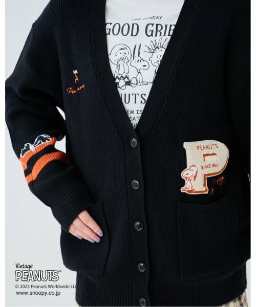 pom ponette junior / ポンポネット ジュニア カーディガン・ボレロ | 【130cmあり】【PEANUTS】レタードカーディガン×ロンTセット | 詳細24